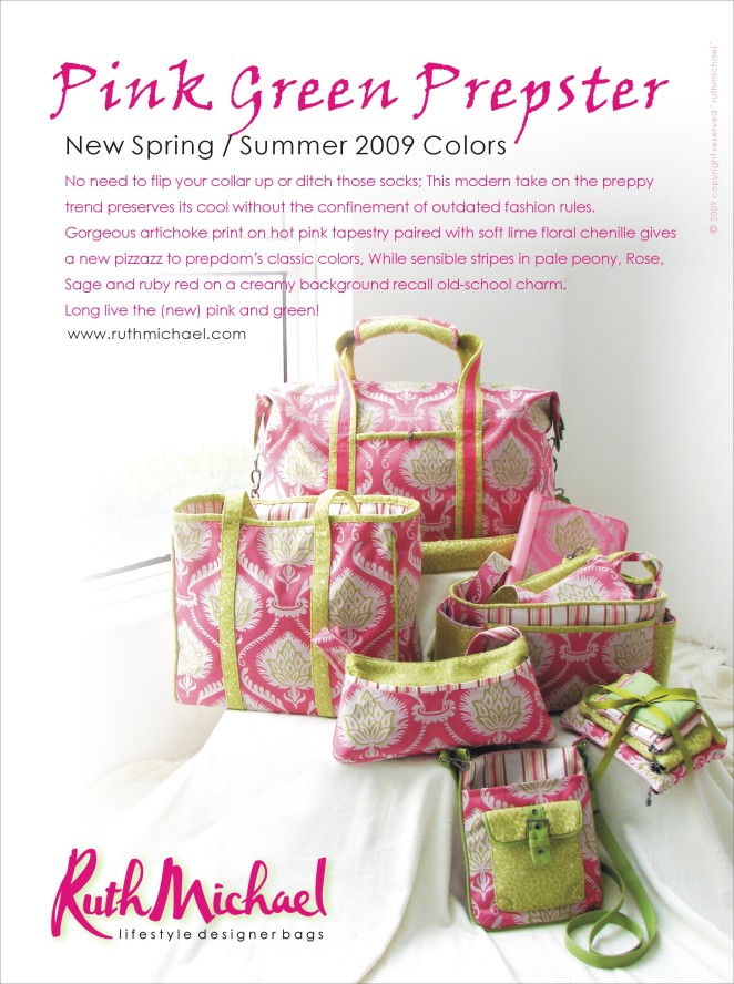 Pink Green Prepster - New for Spring 09!